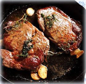 Butter, Herb & Garlic  Basted Steaks