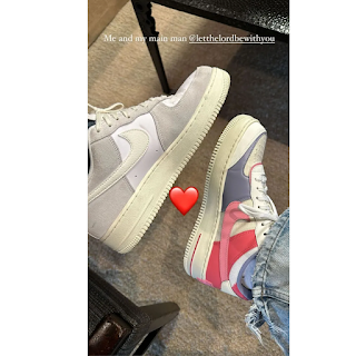 Khloe shares photo of sneakers of her & Scott Disick calling him her main man