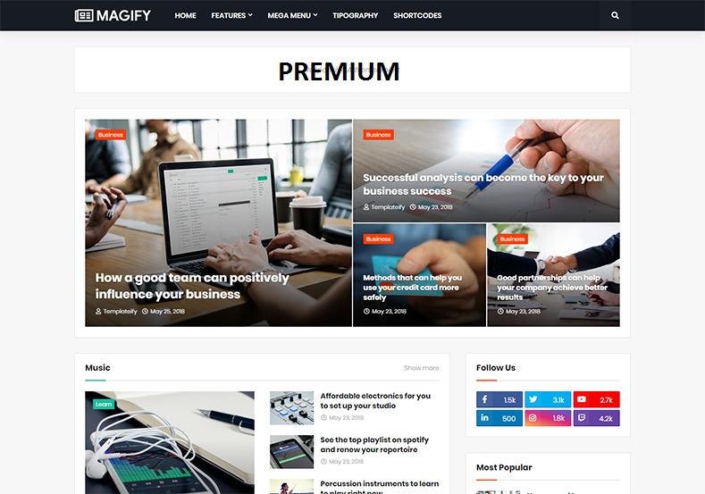 Magify-premium-Blogger-Template