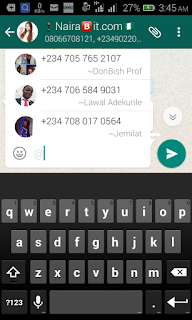 Whatsapp mention feature