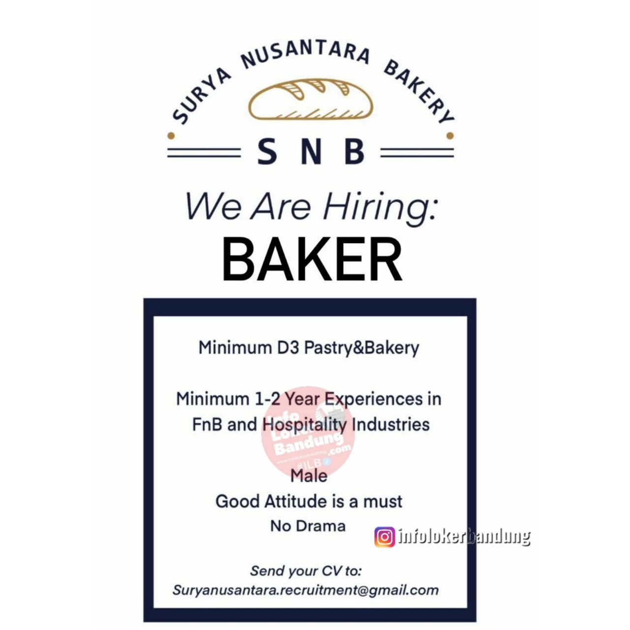 Lowongan Kerja Baker Surya Nusantara Bakery Bandung September 2022