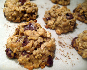 Tahini Oatmeal Chocolate Cookies