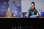 Video Conference Kasad dengan Kasad Australia Bahas Kemajuan Kerja Sama Bilateral di Kedua Angkatan Darat