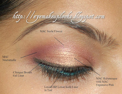 gold eyes makeup. Peachy Gold Pink eye with a