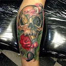True Tatoo - Caveira New Skull