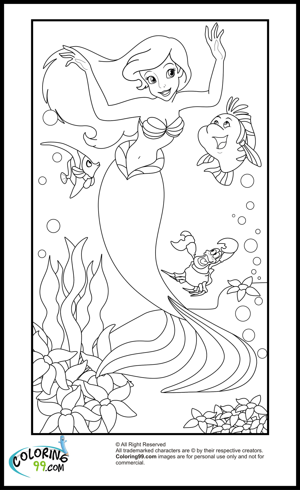 Download Disney Princess Ariel Coloring Pages | Minister Coloring