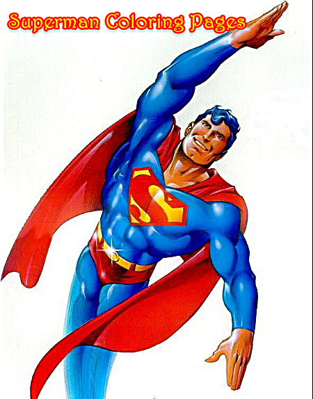 Superman Coloring Pages For Kids-Free Printable 