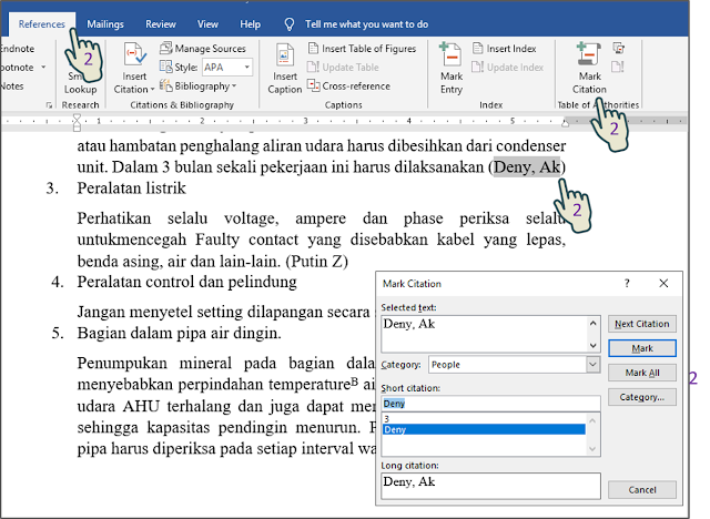 Menandai Kutipan Legal