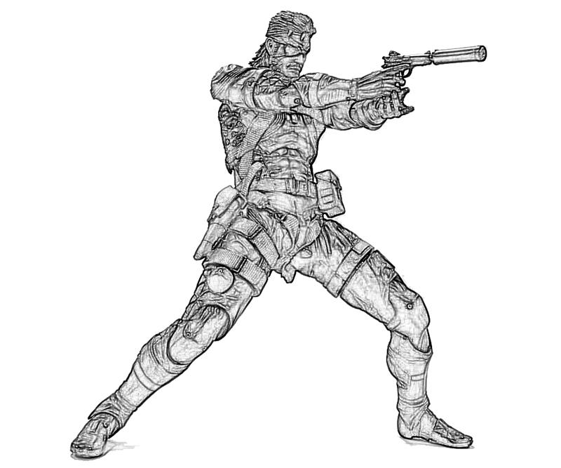 solid-snake-shoting-coloring-pages