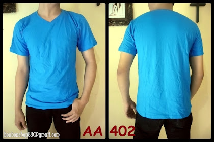 Paling Inspiratif Baju Kaos Polos Warna Biru Langit Depan Belakang