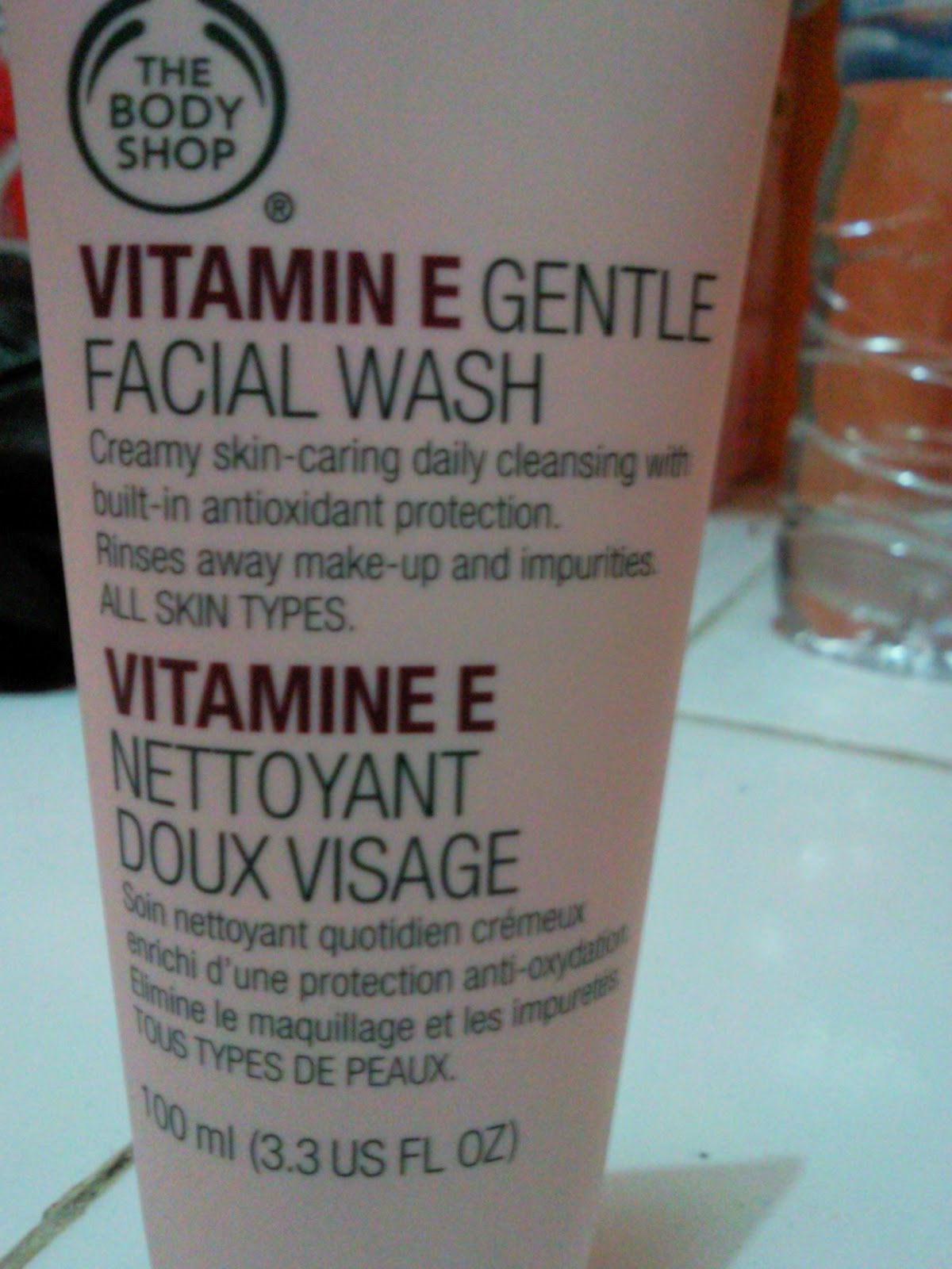 Review The Body Shop Vitamin E Gentle Facial Wash