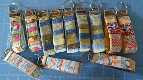 quilted key chains