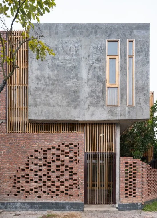 foto inspiratif rumah bata merah minimalis modern