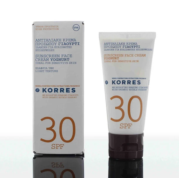 Korres Sunscreen Face Cream Youghurt
