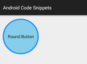 How to create a round/circle Button in Android