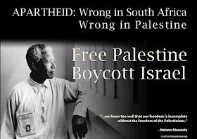 Nelson Mandela, free Palestine, boycott Israel