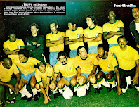 SELECCIÓN DE BRASIL - Temporada 1971-72 - Zé María, Leao, Brito, Vantuir, Clodoaldo, Marco Antonio y Chirol (preparador físico); Mario Américo (cuidador), Jairzinho, Gerson, Rivelino, Totao, Paulo César y Knockaute Jack (masajista) - BRASIL 0 CHECOSLOVAQUIA 0 - 28/06/1972 -  Copa Independencia de Brasil, 2ª fase - Río de Janeiro, Brasil, estadio de Maracaná