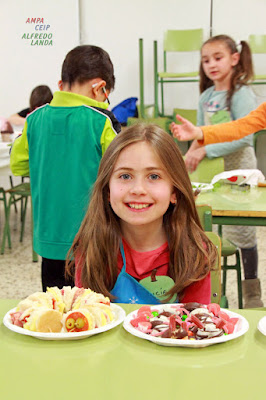 Cocinando en el CEIP Alfredo Landa