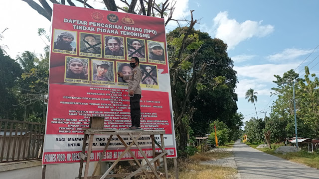 Fokus Pencarian sisa DPO Satgas Madago Raya kembali pasang Baliho