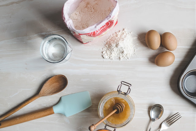 Ingredientes Muffins de Plátano