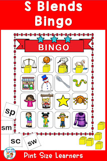 S Blends Bingo Game Children learn more when they are having fun. If your students like the game Bingo, then they will learn s blends quickly with this resource! Learning blends can be fun with this bingo game!  To play this game you will call out an blend, then the students look on their bingo cards to see if they have a picture that starts with that blend, for example sw- picture of a swing. The first student to cover 4 pictures in a row, either across or down, wins.