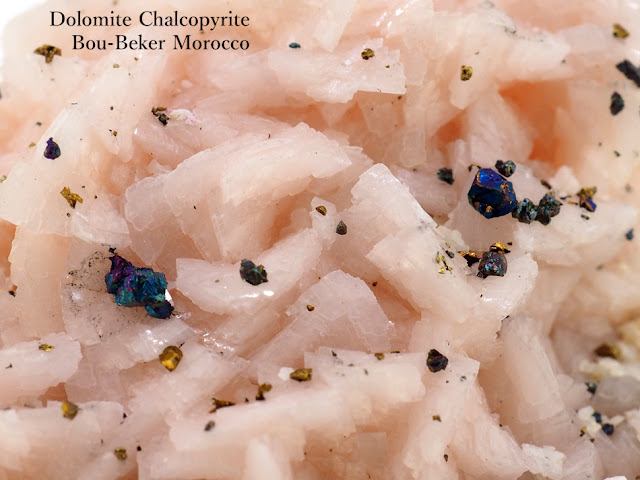 ドロマイト チャルコパイライト Dolomite Chalcopyrite Bou-Beker Morocco