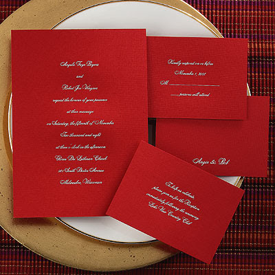 White And Red Wedding Invitations card Wedding Invitations Cards