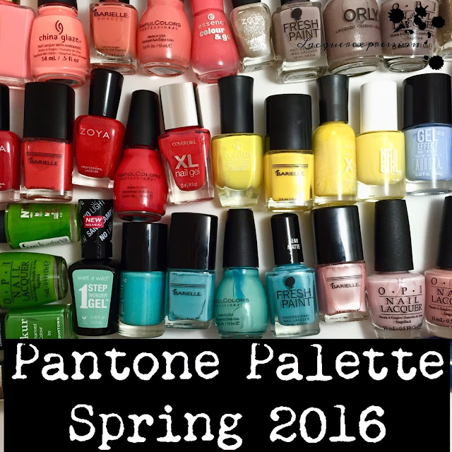 Nail Polish recommendations based on the Pantone Spring 2016 color palette