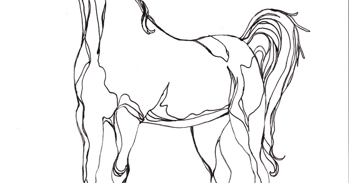 Download Make it easy crafts: Free Printable Horse coloring page 2