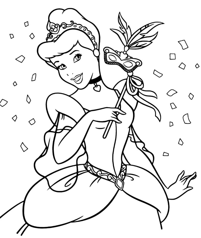 Princess coloring image