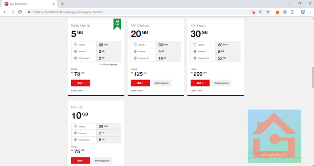 Cara Isi Ulang Kuota Internet MiFi di MyTelkomsel