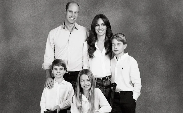 Prince William, Princess Catherine, Prince George, Princess Charlotte and Prince Louis shared their 2023 official Christmas card