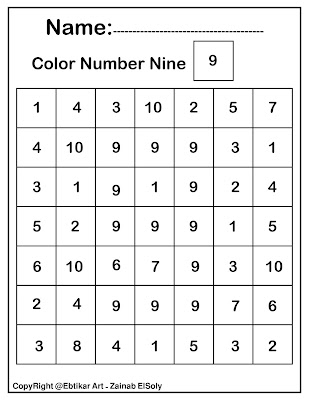 color by number preschool color by number kindergarten