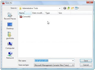 Mengaktifkan local group policy di windows vista