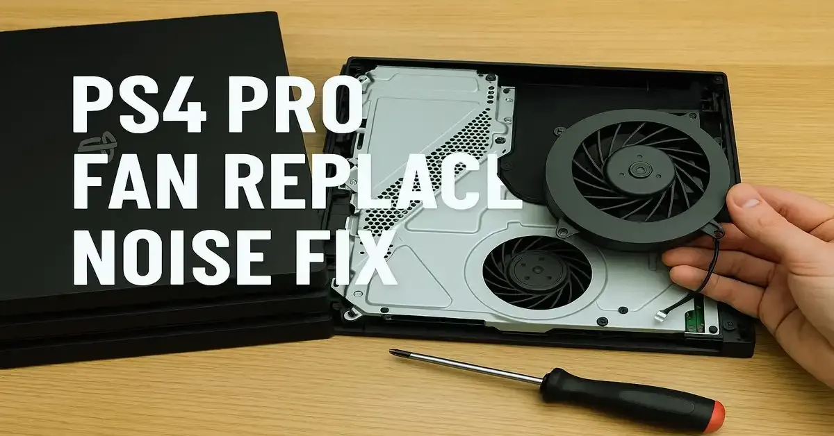 PS4 Pro fan replacement noise fix Simple Guide,PS4 Pro fan replacement noise fix,PS4 Pro fan