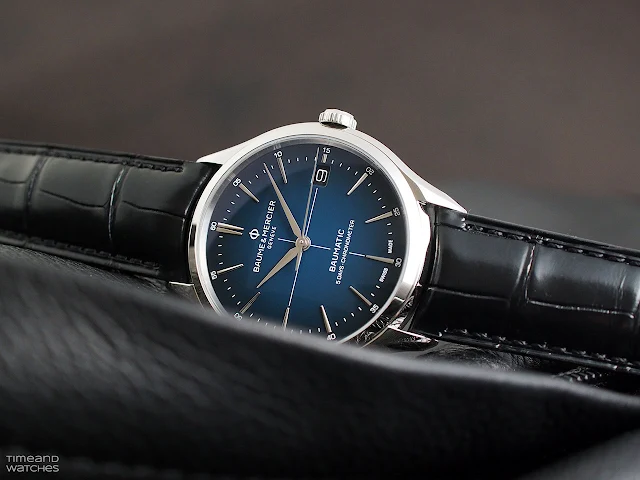 Baume et Mercier Clifton Baumatic Blue Dial ref. 10467