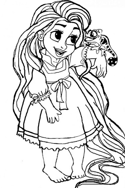 Tangled Printable Coloring Pages