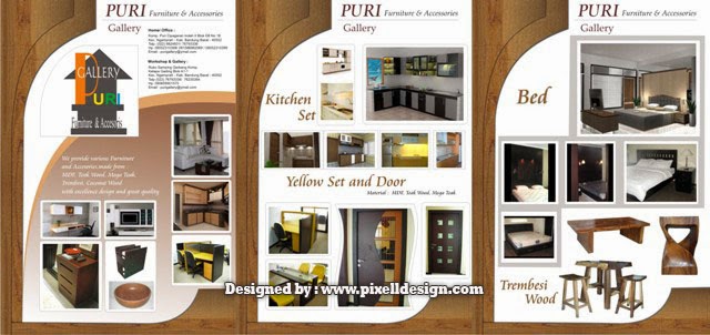Desain Brosur Furniture yang Exclusive - Desain dan Contoh 