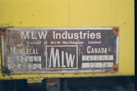 MLW Bombardier plate on PeruRail locomotive