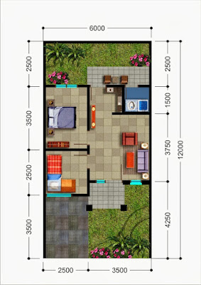 Denah Rumah Minimalis Type 36