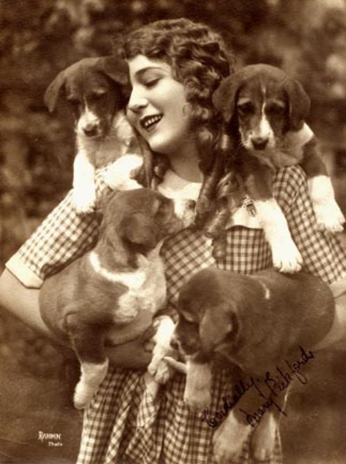 THEN A young Mary Pickford known as the girl with the curls and 