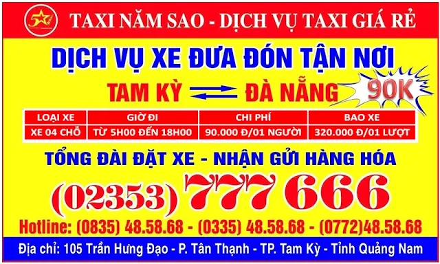 Hệ thống xe buýt, xe du lịch, taxi Đà Nẵng, Quảng Nam, Huế