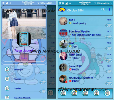 BBM Mod Doraemon Versi Terbaru 3.1.0.25 Apk 