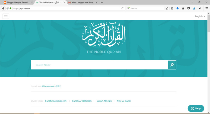 Quran.com - Web Streaming Bacaan Quran Beserta Terjemahan