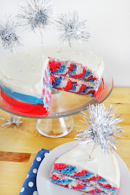 the COOLEST 4th of July Tie-Dye cake! must make this year!