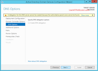 installation and configuration of adds on windows server 2012