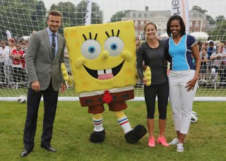 David Beckham & Michelle Obama: Let's Move London Duo » Gossip | David Beckham | Michelle Obama