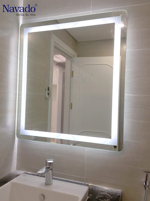 Gương trang trí đèn led phòng tắm