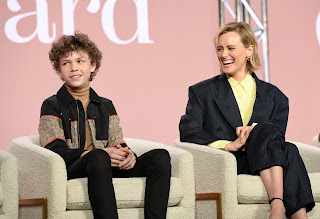 Colin O’Brien and Taylor Schilling from “Dear Edward” speak at the Apple TV+ 2023 Winter TCA Tour at The Langham Huntington Pasadena.