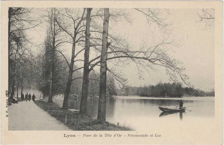 La promenade du lac du parc de la tête d'or